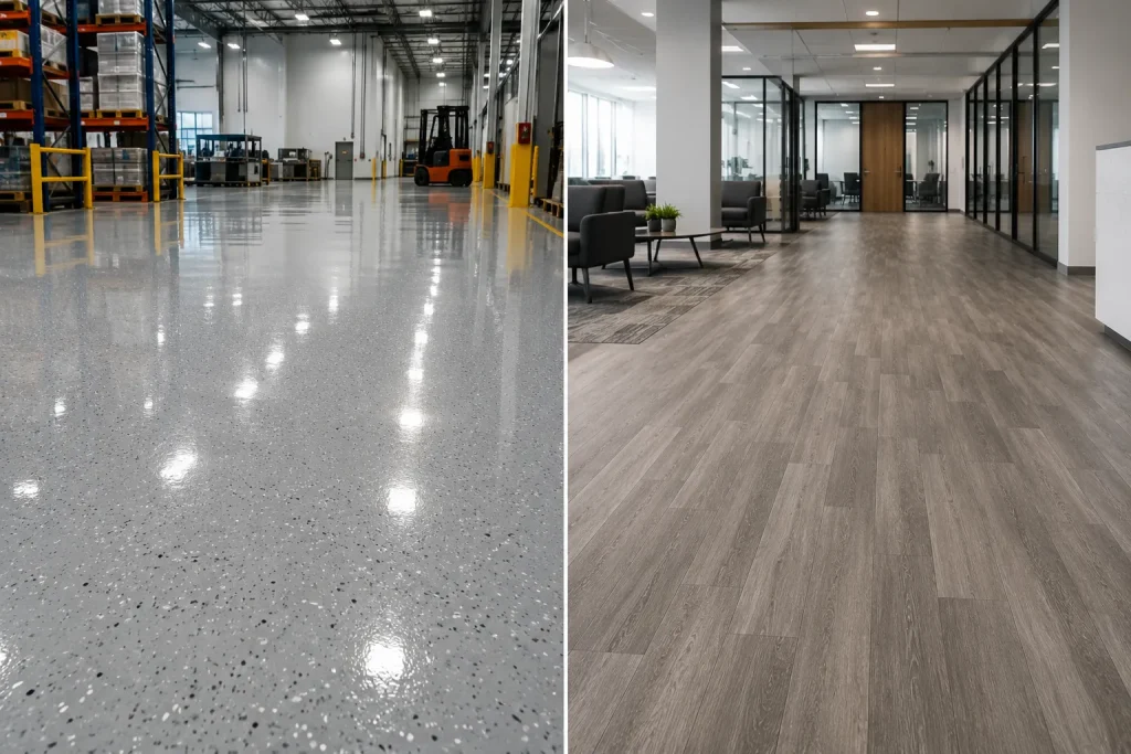 Epoxy vs Vinyl Flooring Which Option Delivers Better Long-Term Value